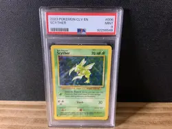 Pokemon Classic Collection Scyther Holo CLV 006/034 PSA 9 Mint - Image 1
