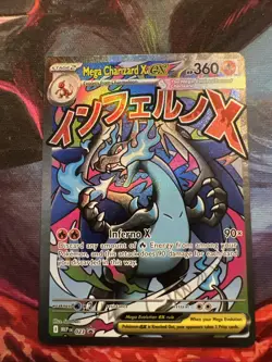 Pokemon TCG Mega Charizard X EX Promo Holo Me: Mega Evolution 023 - Image 1