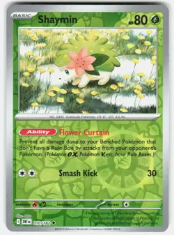 SHAYMIN 010/182 UNCOMMON DESTINED RIVALS POKEMON REVERSE HOLO NM/M - Image 1
