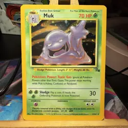 Muk 13/62 Fossil Base Set Holo Rare Unlimited WOTC Pokemon TCG NM - Image 1