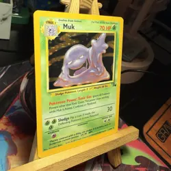 Muk 13/62 Fossil Base Set Holo Rare Unlimited WOTC Pokemon TCG NM - Image 2