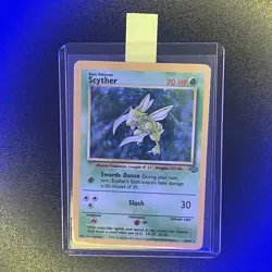 🔥 Scyther 10/64 🔥 Original Holo Rare Jungle Set Pokemon Card WOTC 1999 TCG - Image 1