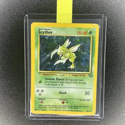 🔥 Scyther 10/64 🔥 Original Holo Rare Jungle Set Pokemon Card WOTC 1999 TCG - Image 2
