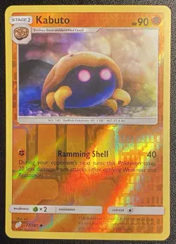 Kabuto Reverse Holo Uncommon 77/181 Pokemon TCG Sun & Moon Team Up NM Free Ship - Image 1