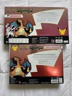 Pokemon 25th Anniversary Celebrations V-Memories & Lance Charizard Boxes Sealed - Image 2
