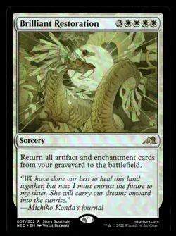Brilliant Restoration 7 Foil R Prerelease Cards - Image 1