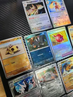 Pokemon Prismatic Evolutions Reverse Holo Pokeball Lot 14 Different Cards Tcg - Image 5