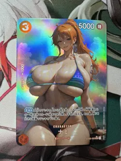 Nami One Piece Pirate Goddess Story Waifu Anime Custom Card - Image 1