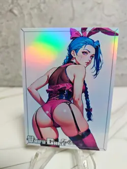 Jinx Trading Card Waifu Goddess Story Anime Girl holo Karte Manga Full Art - Image 1