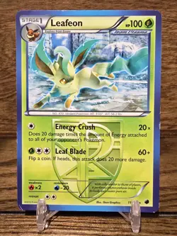 Leafeon (Team Plasma) 11/116 Rare Plasma Freeze Non Holo Pokemon Card Vintage MP - Image 1