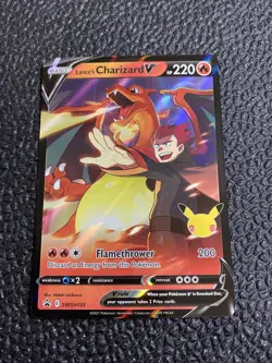 Lance's Charizard V SWSH133 - Full Art Holo Promo Pokemon Card - Near Mint (NM) - Image 1