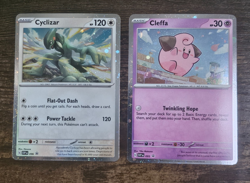 Pokemon TCG SVP Promo Cards Cyclizar 096 &Cleffa 095 Temporal Forces promos - Image 1