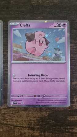 Pokemon TCG SVP Promo Cards Cyclizar 096 &Cleffa 095 Temporal Forces promos - Image 2