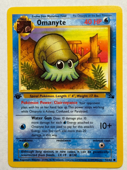 Vintage Pokemon FOSSIL SET - 1ST EDITION - 3 Card Lot Ekans ,Omanyte ,Geodude - Image 2