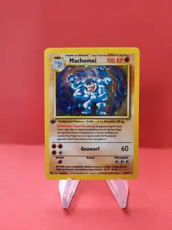 Pokemon Karte/card - Machomei Machamp 8/102 - Base Set 1. Edition Exc-Near Mint - Image 1