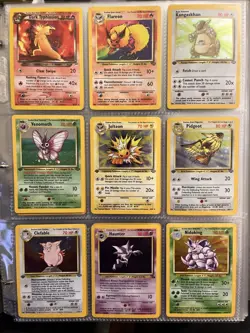 Pokemon Bulk Wotc 18 Card Vintage Holo Lot With 1st Editions Jungle Fossil Base - Image 1