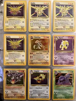Pokemon Bulk Wotc 18 Card Vintage Holo Lot With 1st Editions Jungle Fossil Base - Image 3