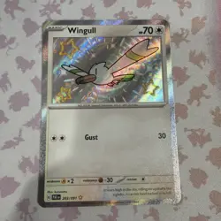 Wingull 203/091 Shiny Holo Paldean Fates Pokemon Card - Image 1
