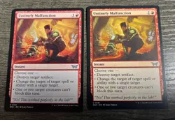 2X Untimely Malfunction MTG Duskmourn House of Horror #161 NM English Two Cards! - Image 1