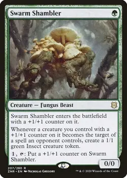 SWARM SHAMBLER x4 mtg NM-M Zendikar Rising 4 Rare - Image 1