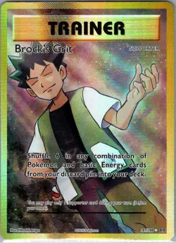 Brock's Grit (Full Art) 107/108 XY - Evolutions - Pokemon Card - NM - Image 1