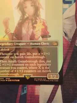 MTG - Aerith Gainsborough Borderless FOIL - Final Fantasy NM - Image 5