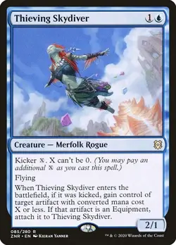 THIEVING SKYDIVER x4 mtg NM-M Zendikar Rising 4 Rare - Image 1