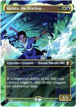 Katara, the Fearless Borderless Foil 0305 Avatar: The Last Airbender TLA MTG NM - Image 1