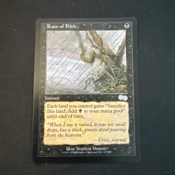 MTG Rain of Filth - Urza's Saga - LP/MP - Image 1