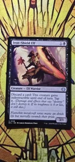 Iron-Shield Elf Lorwyn Eclipsed Regular Creature Uncommon MTG NM - Image 1