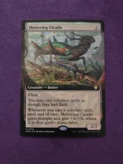 Skittering Cicada (Extended Art) Commander Masters MTG - Image 1
