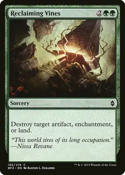 RECLAIMING VINES x4 mtg EX/NM Battle For Zendikar 4 Common - Image 1