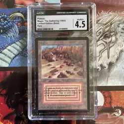 MTG Magic The Gathering Limited Edition Beta Plateau Dual Land CGC Graded 4.5 - Image 1
