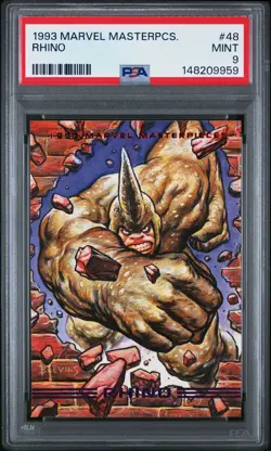 1993 MARVEL MASTERPIECES #48 RHINO PSA 9 - Image 1