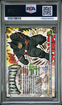 1993 MARVEL MASTERPIECES #48 RHINO PSA 9 - Image 2
