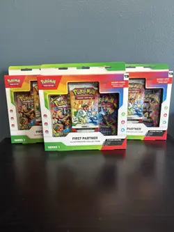 Pokemon TCG First Partner Series 1 Promo Box Lot of 3 - Image 1
