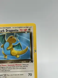 Pokemon TCG Dark Dragonite 22/82 Team Rocket Unlimited Non-Holo Rare HP - Image 2