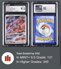 Pokemon TCG Groudon Illustration Rare Paradox Rift 199/182 CGC 9.5 Gem Mint - Image 3