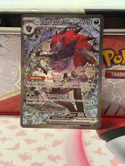 Pokemon TCG N's Zoroark EX 286/217 Ascended Hero’s Special Illustration Rare NM - Image 1