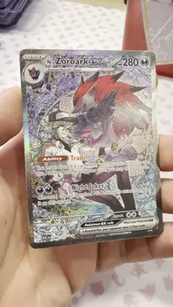 Pokemon TCG N's Zoroark EX 286/217 Ascended Hero’s Special Illustration Rare NM - Image 2