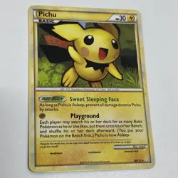 Pichu Pokemon TCG Card - Heartgold & Soulsilver 28/123 Regular Rare - LP+ - Image 1