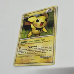 Pichu Pokemon TCG Card - Heartgold & Soulsilver 28/123 Regular Rare - LP+ - Image 2