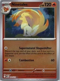 Pokemon TCG Ninetales 020/132 Mega Evolution Rev Holo NM - Image 1