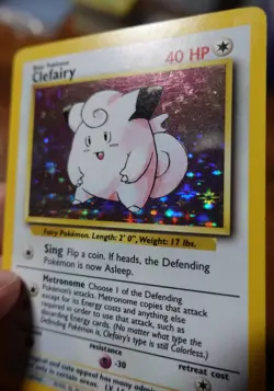 Clefairy 5/102 Unlimited Base Set Holo Rare Pokemon Card LP - Image 4