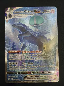 Pokemon Shadow Rider Calyrex VMAX Alternate Art Secret Rare Holo Swsh06 205/198 - Image 1