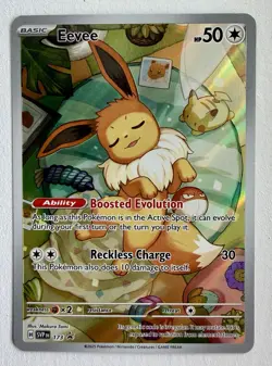 Pokemon Eevee 173 Holo Promo Scarlet & Violet Prismatic Promo Near Mint - Image 1