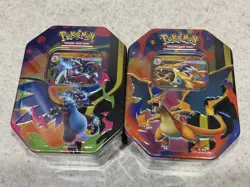 Pokemon Mega Charizard X & Y EX Tins Factory Sealed LOT OF TWO (2) - Image 1