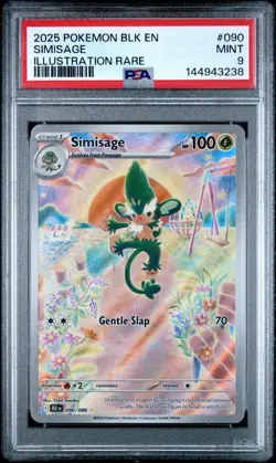 Pokemon Simisage Black Bolt Illustration Rare #090 PSA 9 Mint - Image 1