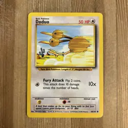 Pokemon TCG Doduo Base Set 48/102 Regular Unlimited Common MP - Image 1