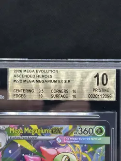 Pokemon Mega Meganium ex Ascended Heroes Special Illustration Rare #272 BGS 10 - Image 4